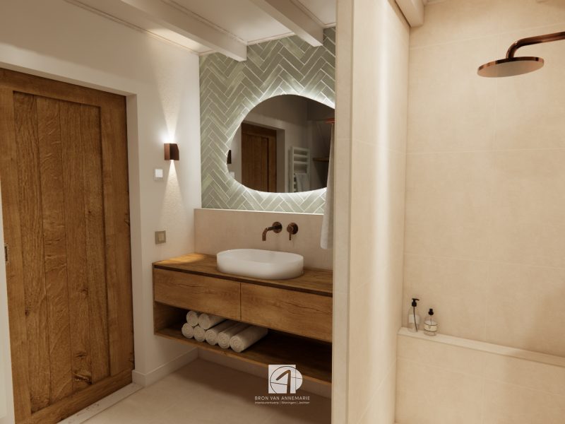 Interieurontwerp en verbouwing vakantiewoning Terschelling – lichte natuurlijke materialen en rustige kleuren