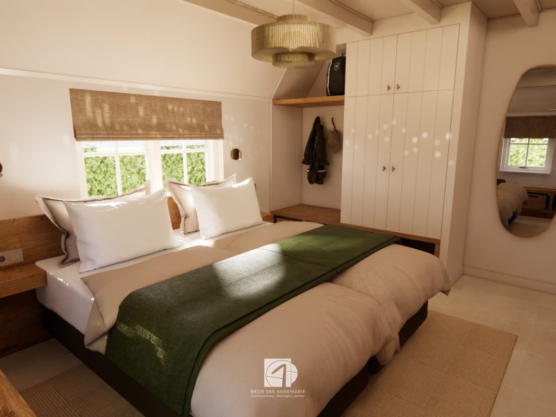 Interieurontwerp en verbouwing vakantiewoning Terschelling – lichte natuurlijke materialen en rustige kleuren