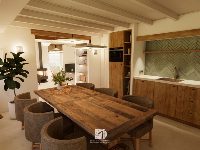 Interieurontwerp en verbouwing vakantiewoning Terschelling – lichte natuurlijke materialen en rustige kleuren