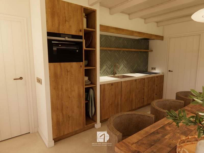 Interieurontwerp en verbouwing vakantiewoning Terschelling – lichte natuurlijke materialen en rustige kleuren