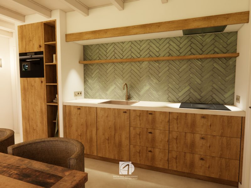 Interieurontwerp en verbouwing vakantiewoning Terschelling – lichte natuurlijke materialen en rustige kleuren