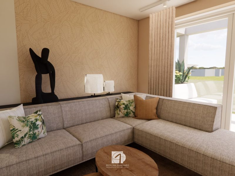 Interieurontwerp appartement Dronten zitgedeelte