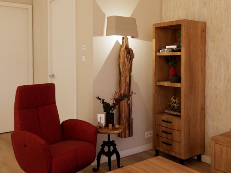 Interieurontwerp Oudewater rode stoel