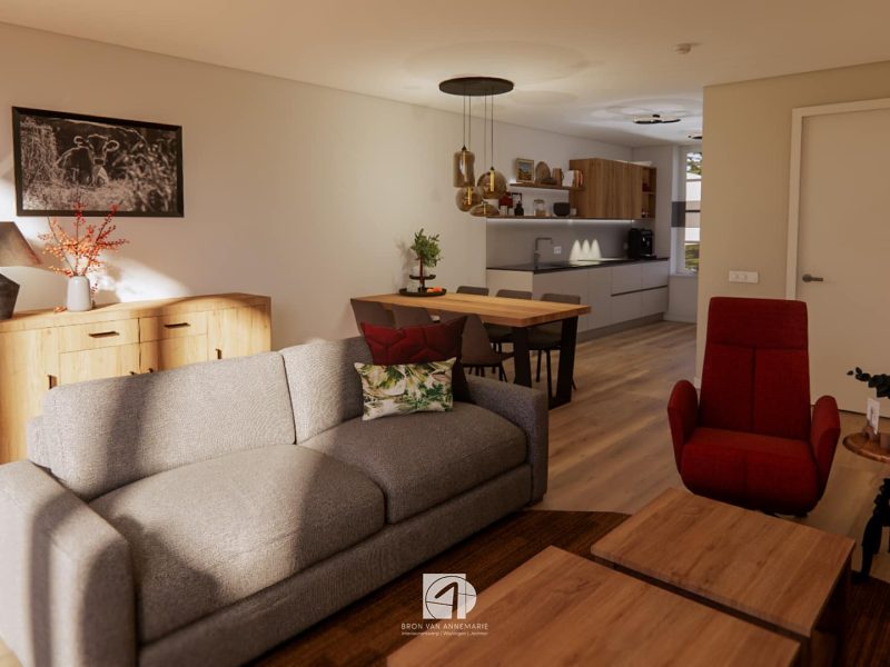 Interieurontwerp nieuwbouw Oudewater zithoek