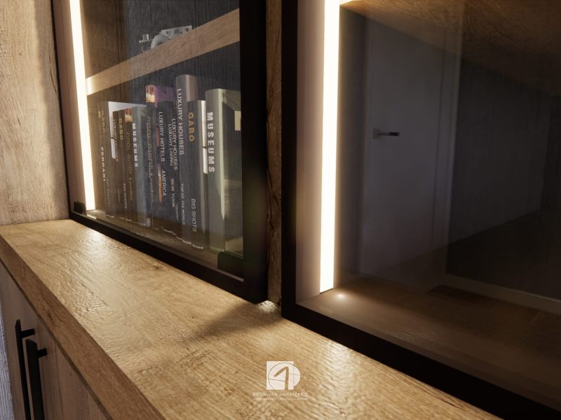 Kantoorkast thuis op Urk verbouw