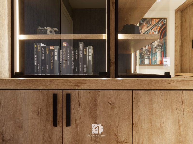 Thuiskantoor op Urk verbouw maatwerk kast
