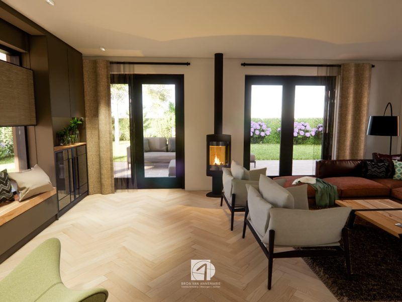 Nieuwbouw benedenverdieping Nistelrode interieurontwerp