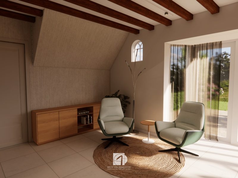 Interieurontwerp woonkamer Nijverdal verbouw