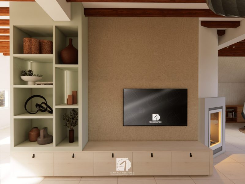 Interieurontwerp Nijverdal verbouw TV meubel